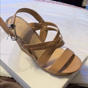 Great condition wedge sandal heels